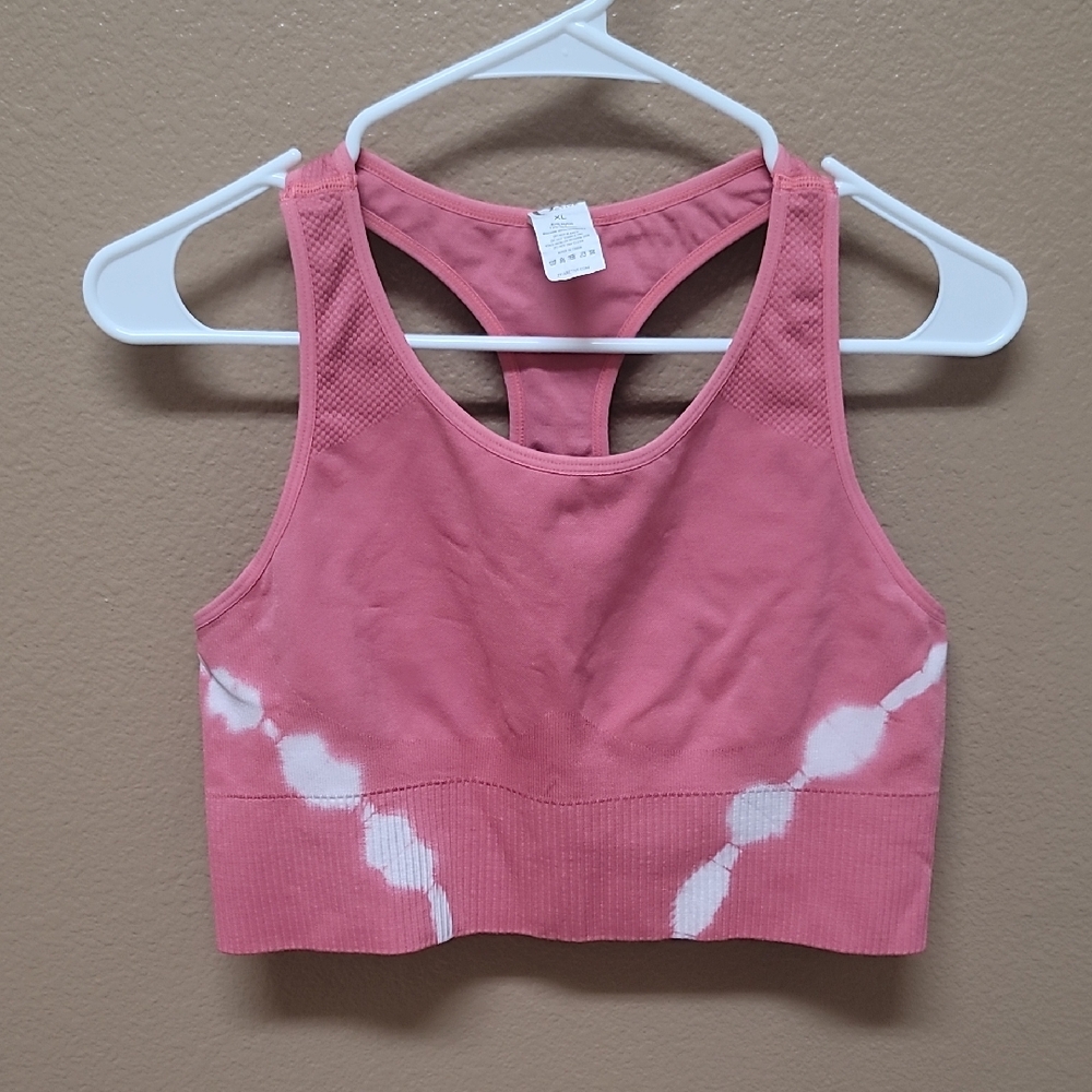 ZYIA Tie-Dye Pink Sports Bra 🩷